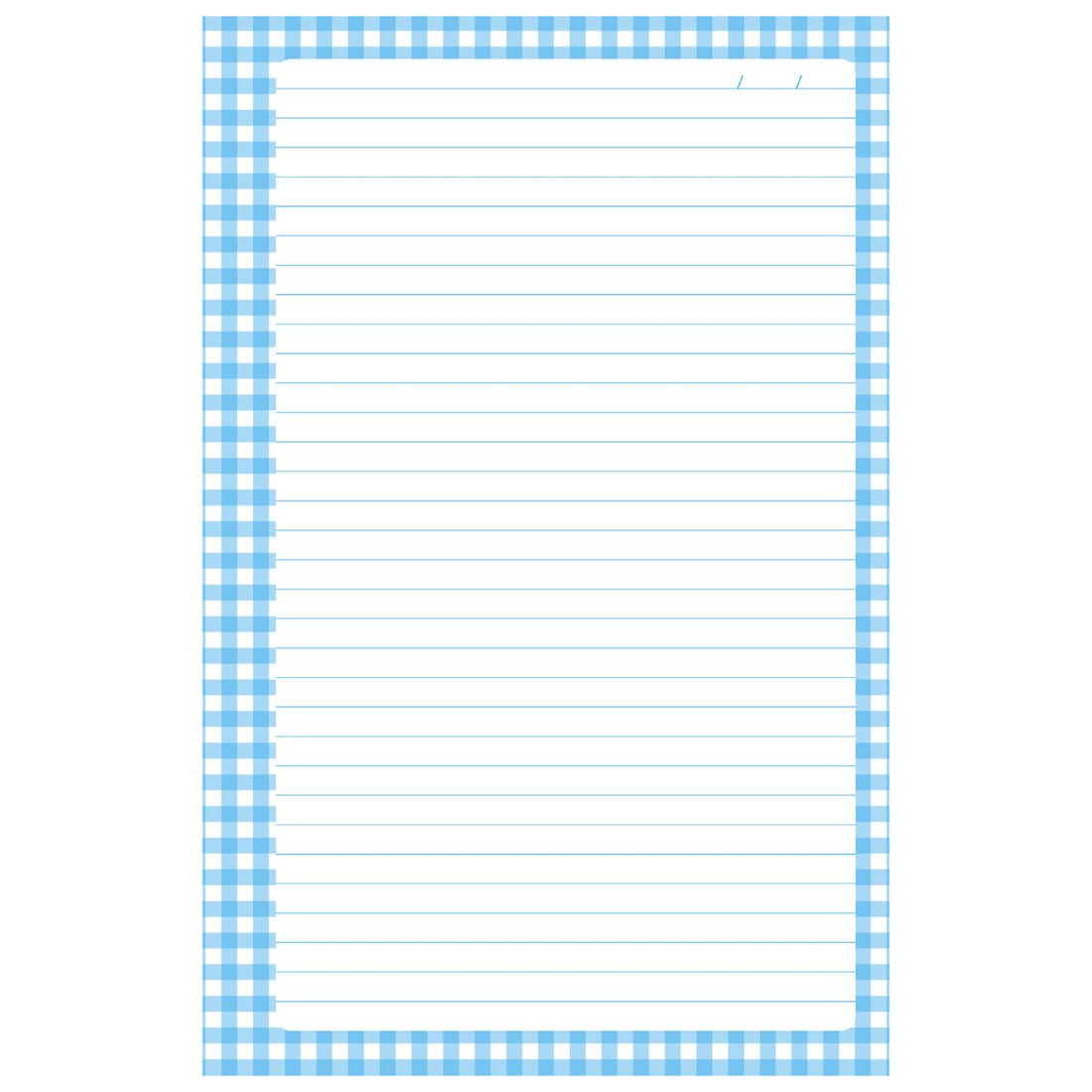 100 Hojas Interiores Media Carta Cuadros Azul Encuadernacion Crazy Crafts