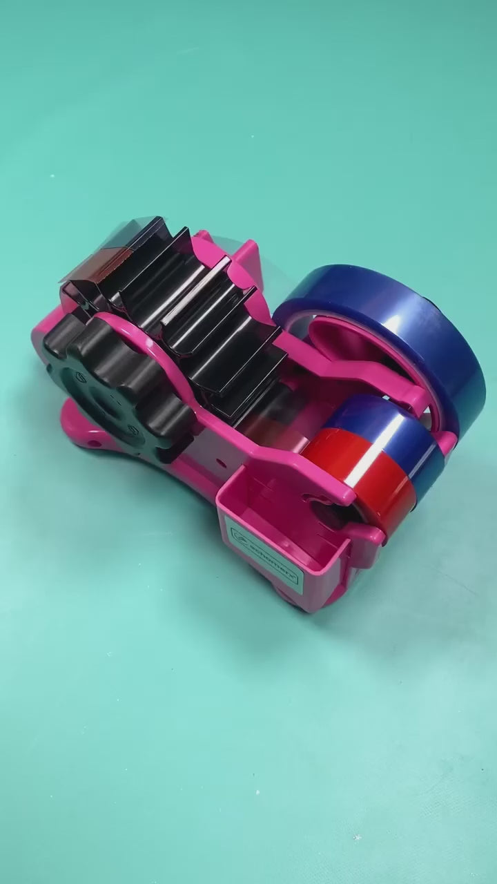 Dispensador de Cintas Adhesivas Doble Carrete Rosa Herramientas Hobbees