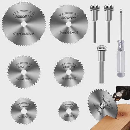 6 Hojas de Sierra HSS para Taladro y Herramienta Rotativa Accesorios Hobbees