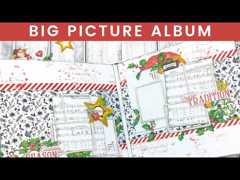 Christmas Spectacular Big Picture Album Kit / Kit para Armar Álbum Completo 8" Navideño