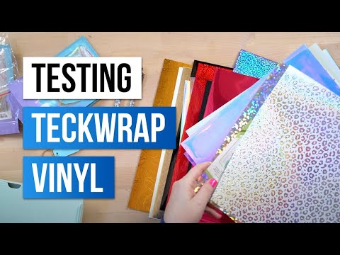 Beginner Craft Vinyl Pack / 22 Hojas de Vinil Adhesivo Surtido Viniles Teckwrap