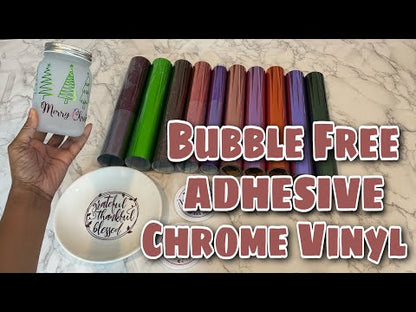 BF Mirror Chrome Adhesive Vinyl / Vinil Adhesivo Libre de Burbujas Oro Rosa Viniles Teckwrap