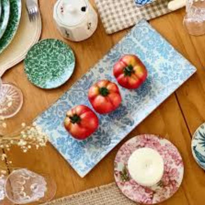 6 Platos de Vidrio Rectangulares Estilo Europeo para Decoupage 26cm Decoupage Decorakel