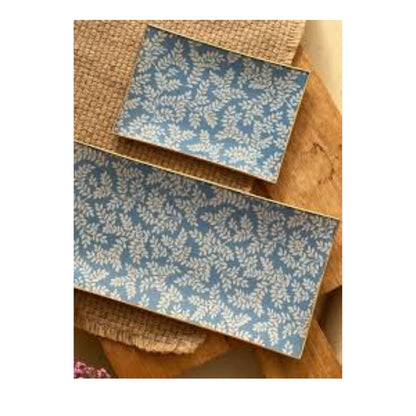 6 Platos de Vidrio Rectangulares Estilo Europeo para Decoupage 26cm Decoupage Decorakel