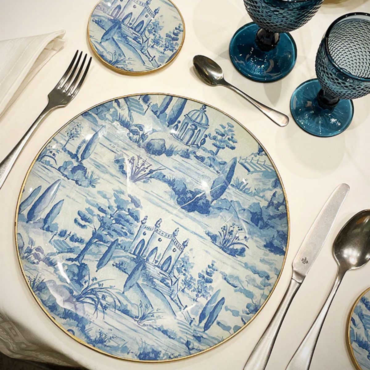 6 Platos de Vidrio Redondos Estilo Europeo para Decoupage 25cm Decoupage Decorakel