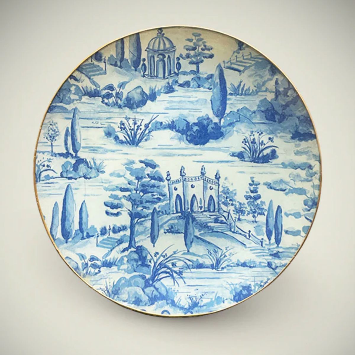 6 Platos de Vidrio Redondos Estilo Europeo para Decoupage 25cm Decoupage Decorakel