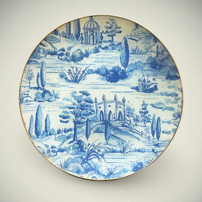 6 Platos de Vidrio Redondos Estilo Europeo para Decoupage 25cm Decoupage Decorakel