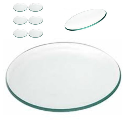 6 Platos de Vidrio Redondos Estilo Europeo para Decoupage 25cm Decoupage Decorakel