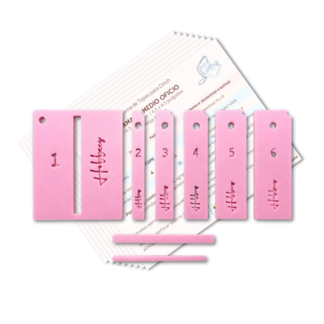 Sistema de Topes de Alineación para Cinch Color Rosa Accesorios Hobbees