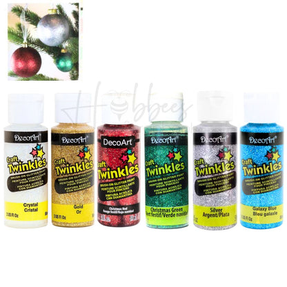 Pack Glitter Pain Christmas / Paquete de Pinturas Acrílicas con Glitter Descontinuado Plaid