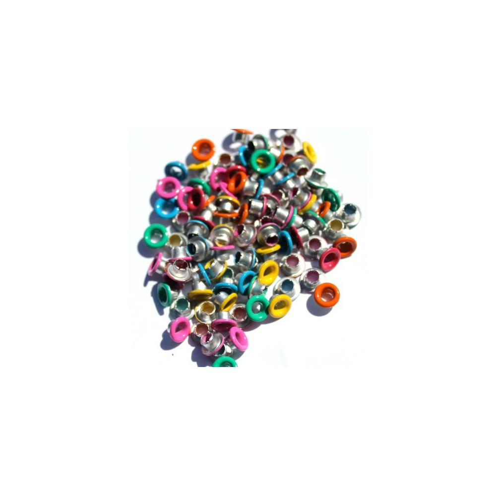 84 Quicklets Summer 2 Eyelets / Ojillos Colores de Verano Adornos / Embellishments Eyelet Outlet