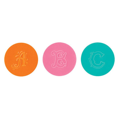Embossing Folders Eclectic Monogram / 26 Folders de Grabado Monogramas Descontinuado Sizzix