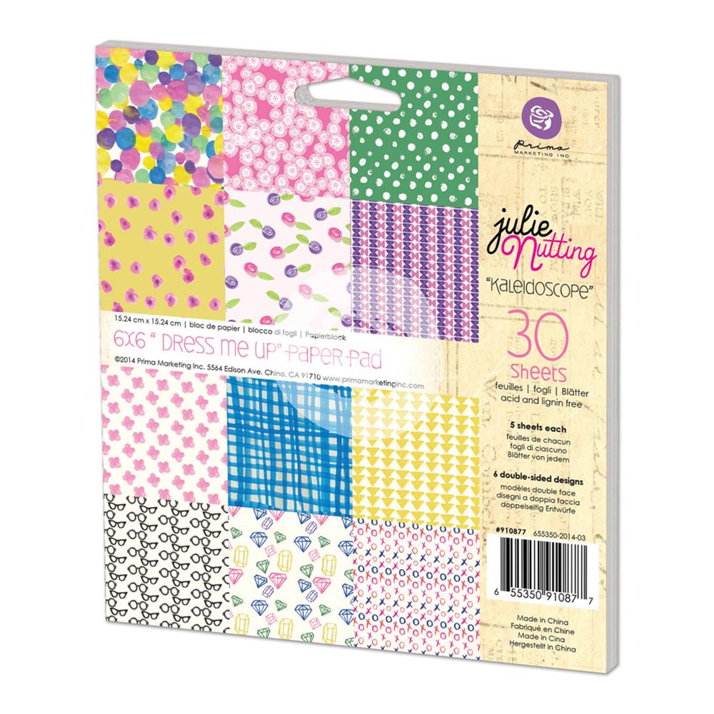 Julie Nutting Kaleidoscope Paper Pad / Block de Papel Doble Cara 6" Papel Prima Marketing