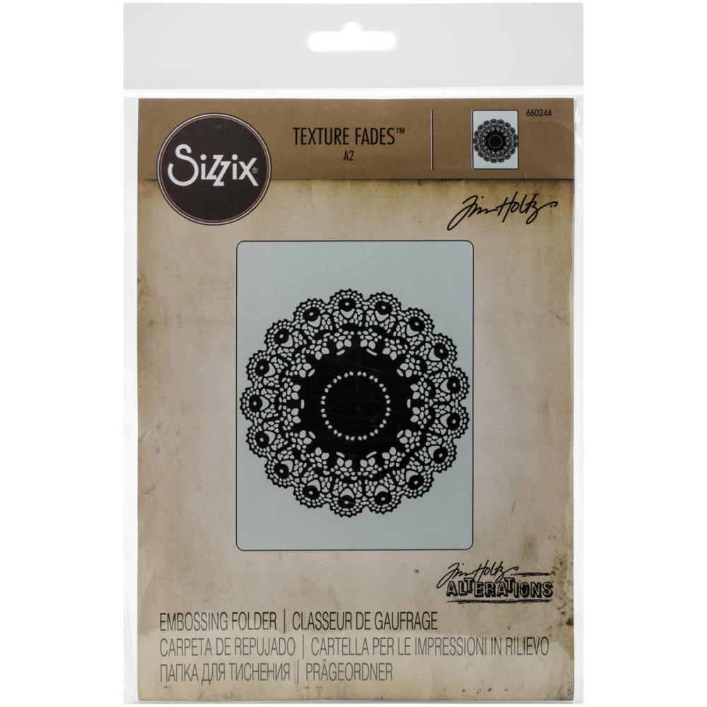Tim Holtz Doily Embossing Folder / Folder de Grabado Blonda Descontinuado We R Memory Keepers
