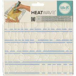 HeatWave Stencil Serif / Plantilla Ondas Descontinuado We R Memory Keepers