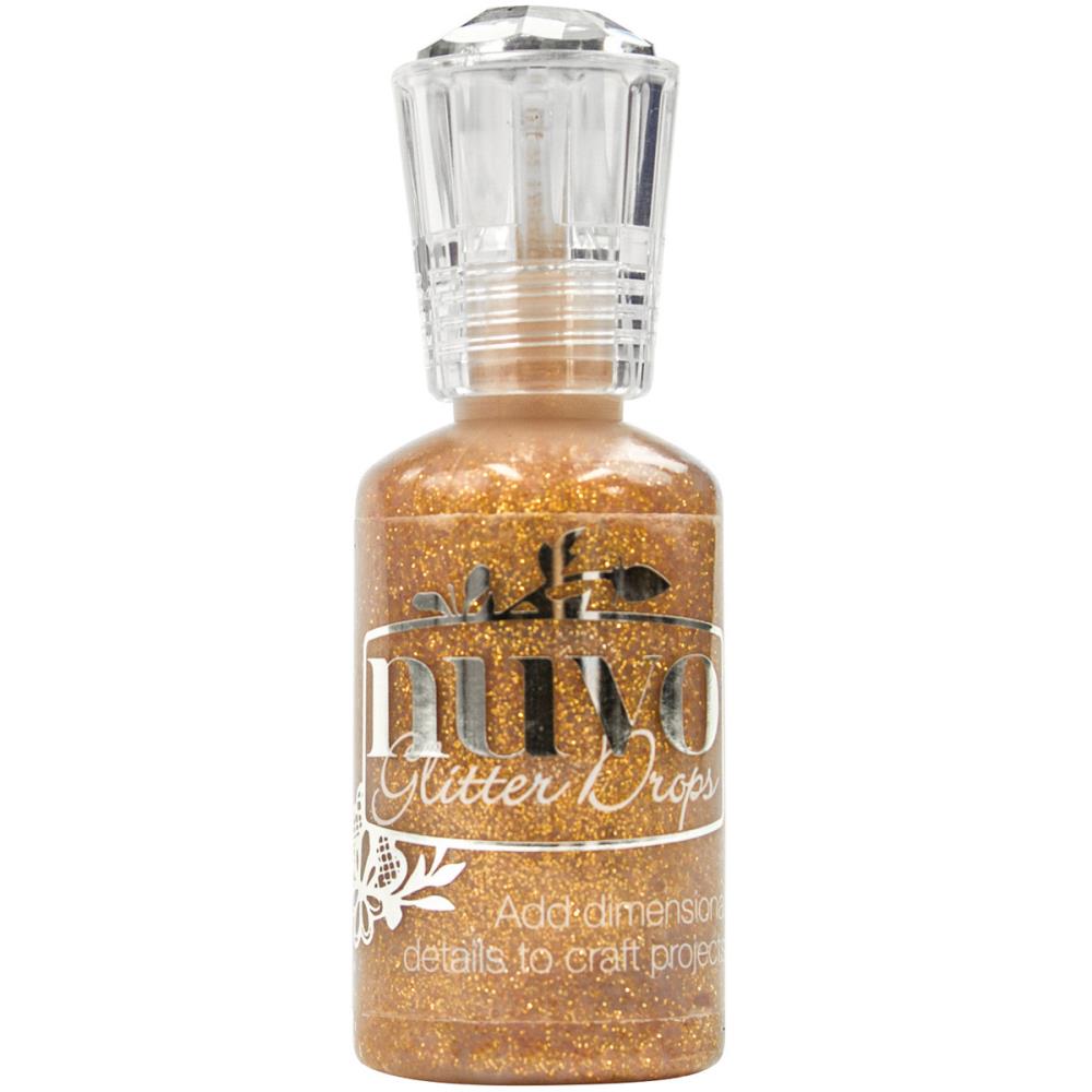 Glitter Drops Golden Sunset  / Pintura de Realce Oro Brillante Adornos / Embellishments Nuvo