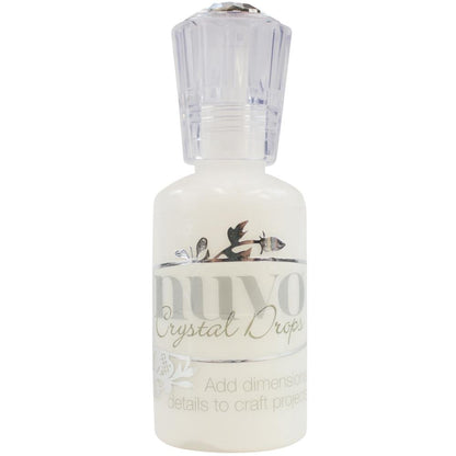 Crystal Drops Gloss Simply White  / Cristales Líquidos Blanco Adornos / Embellishments Nuvo