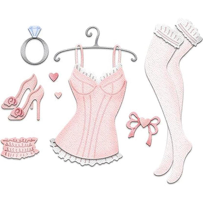 Bridal Lingerie Die /  Suaje de Corte de Lencería Descontinuado Cottage Cutz