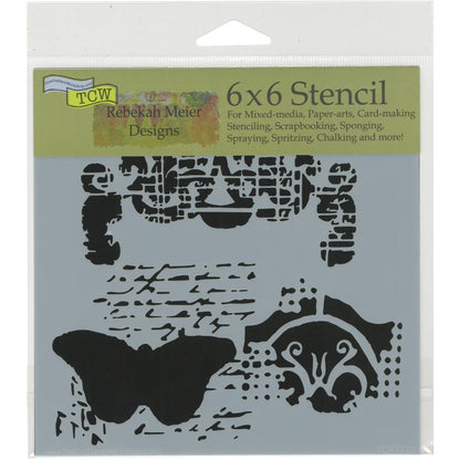 Regal Butterfly Stencil/ Estencil de Mariposa Real Esténciles / Plantillas The Crafters Workshop