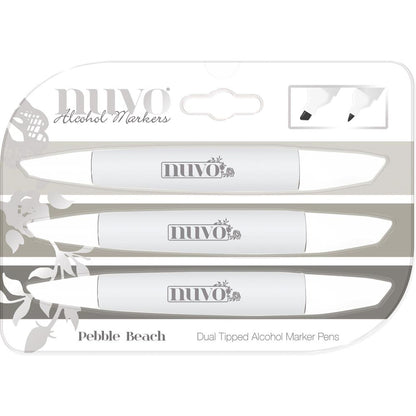 Marker Creative Pen Collection Pebble Beach / Marcadores Tonos en Crema y Cafe Descontinuado Nuvo