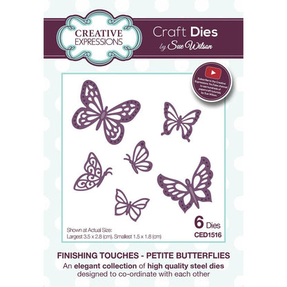 Sue Wilson Butterflies Dies / Suajes de Mariposas Descontinuado Creative Expressions