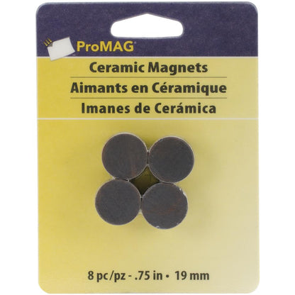 Ceramic Magnets / 8 Imanes de Cerámica Imanes ProMag