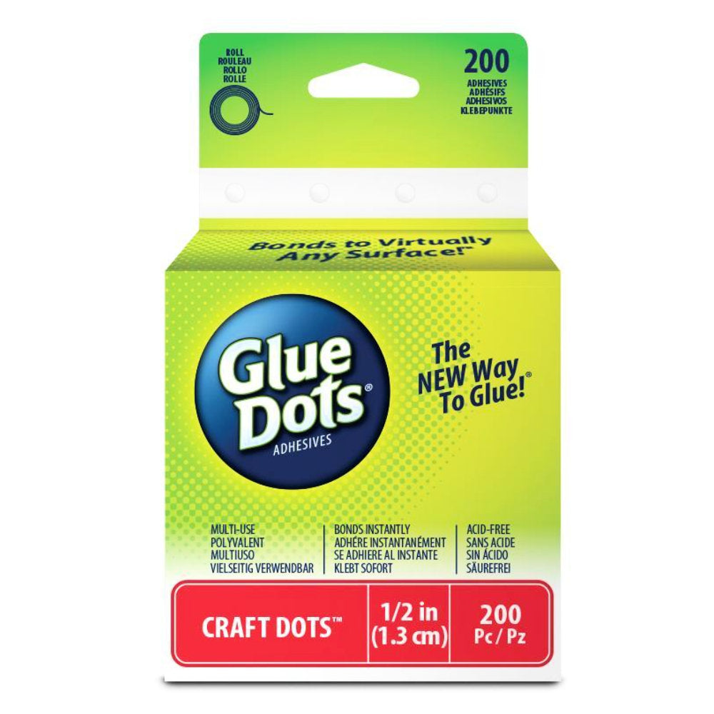 Craft Glue Dots 1/2" / Gotas de Pegamento Permanente 1.3 cm Adhesivos / Pegamentos Glue Dots Adhesives