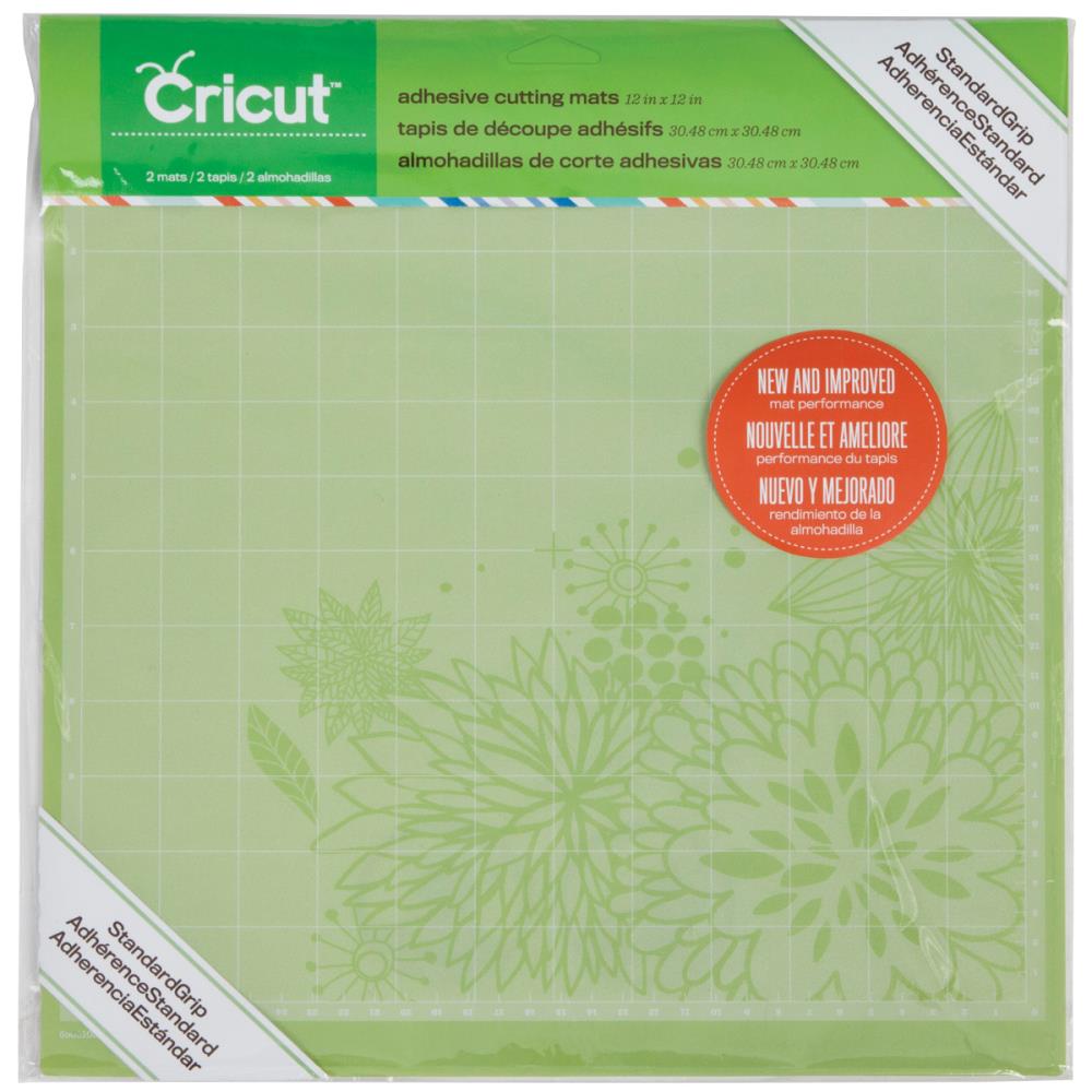 Cricut Cutting Mats 12"X12" Standard Grip / 2 Tapetes Cricut 12" Mats para Plotters Cricut