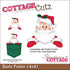 Santa Peeker Die / Suaje de Santa Dados de Corte / Suajes / Troqueles Cottage Cutz