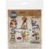 Tim Holtz Framelits Dies Crazy Dogs / Suajes de Perros Locos Descontinuado Sizzix