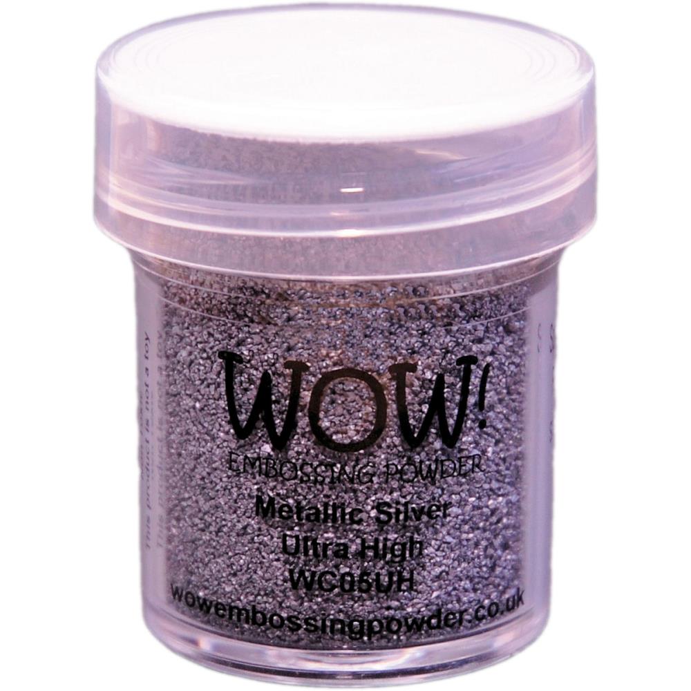 Ultra High Metallic Silver Embossing Powder / Polvo de Embossing Plata Metálica Ultra Realzado Descontinuado Wow!