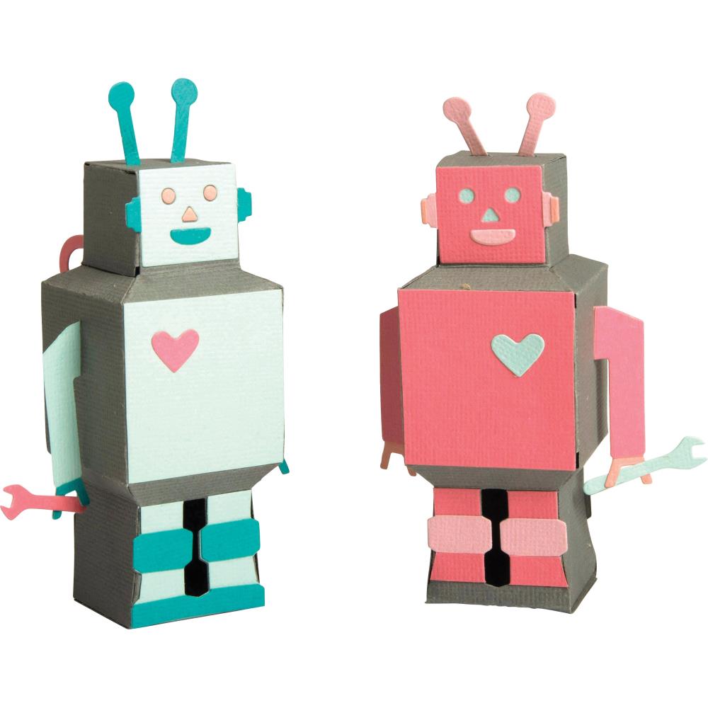Thinlits 3-D Robot Die / Suaje de Robot 3D Descontinuado Sizzix