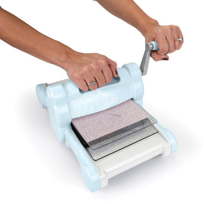 Big Shot Sky Blue Machine / Máquina Big Shot Azul con Mandalas Blancas Descontinuado Sizzix