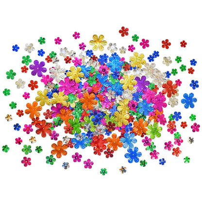 Multi-color Flower Sequins / Lentejuelas Flores con Glitter Descontinuado Craft Medley