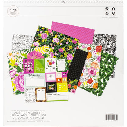 5th &amp; Monaco Paper Pad 12" / Block de Papel Floral Descontinuado Pink Paislee