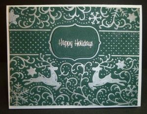 Reinder Magic Reversible Embossing Folder / Folder Reversible Reno Mágico Descontinuado Spellbinders
