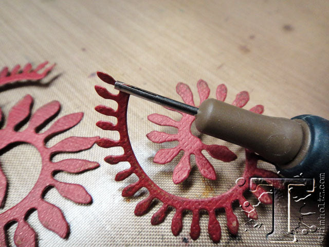 Tim Holtz Thinlits Die Tiny Tattered Florals / 15 Suajes de Flores y Herramienta para Filigrana Descontinuado Sizzix