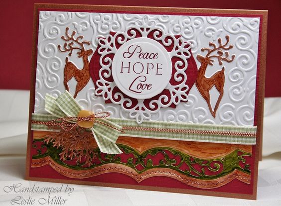 Reinder Magic Reversible Embossing Folder / Folder Reversible Reno Mágico Descontinuado Spellbinders