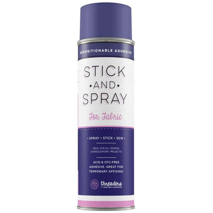 Stick &amp; Spray Adhesive For Fabric / Pegamento Reposicionable para Tela Descontinuado Crafter&