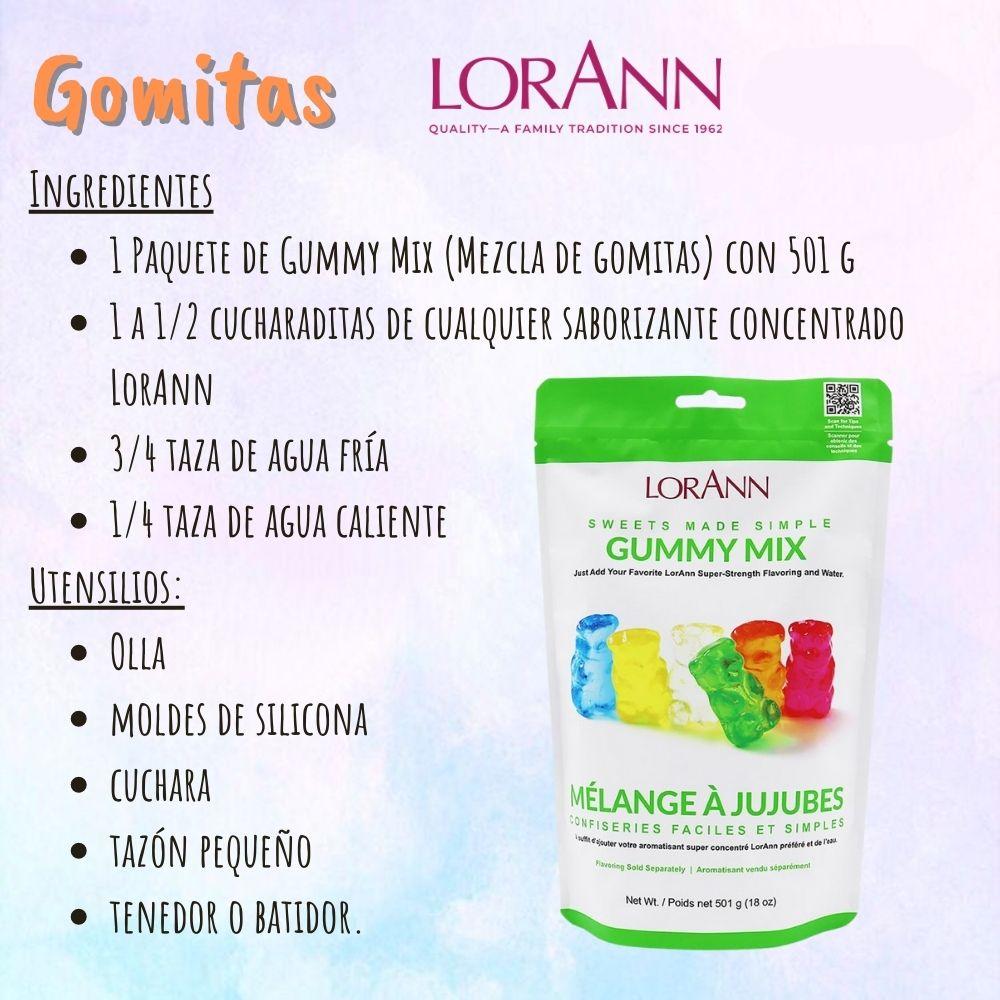 Gummy Mix / Polvo para Preparar Gomitas Repostería Lorann Gourmet