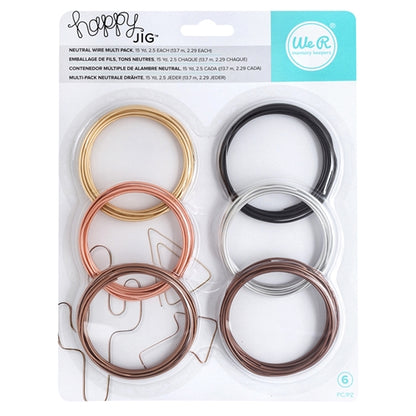 Neutral Wire Multi Pack / Juego de Alambres de Colores para Happy Jip Descontinuado We R Memory Keepers