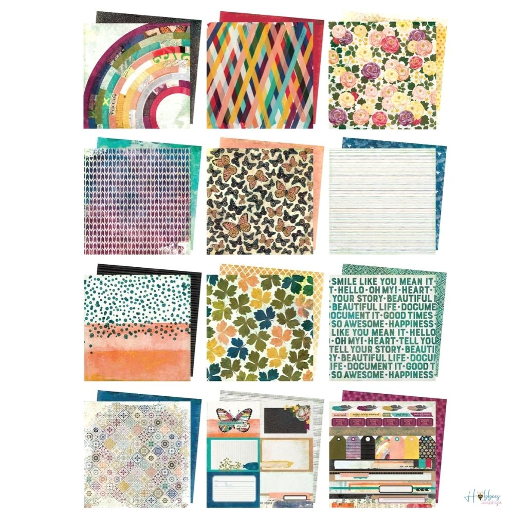 Storyteller Paper Pad 12 x 12" / Block de Papel Estampado Descontinuado Vicki Boutin