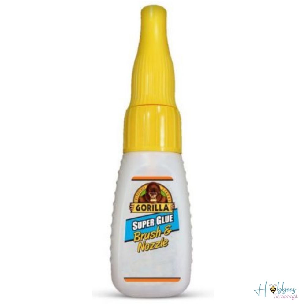 Gorilla Super Glue Brush &amp; Nozzle / Súper Pegamento Secado Rápido DESCONTINUADO The Gorilla Glue