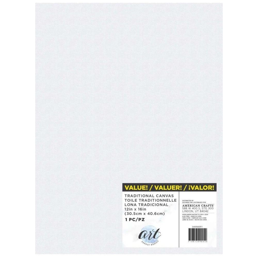 Canvas Panel 12 x 16" / Lienzo para Pintar Lienzos Art Supply Basics