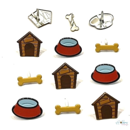 Kennel Mix Brads / Sujetadores Casita, Bowl y Hueso DESCONTINUADO Eyelet Outlet