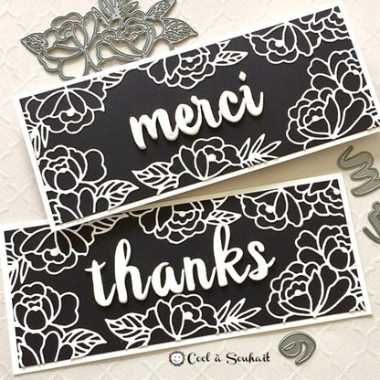 Calligraphy Alpha Die Set / Suajes de Caligrafía Descontinuado Altenew