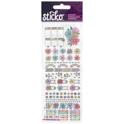 Tinny Stickers Etched / Estampas de Flores DESCONTINUADO Sticko