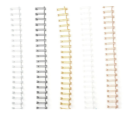 Cinch Binding Wires Metallic / Espirales para Engargolar de Colores Metálicos 0.625" Arillos para Engargolar We R Memory Keepers