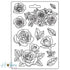 Soft Maxi Mould A5 Roses, Desire  / Molde de Silicón de Rosas Herramientas para Modelado Stamperia