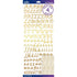 Gold Foil Script Stickers / Estampas Alfabeto de Foil Dorado Stickers Ek Success